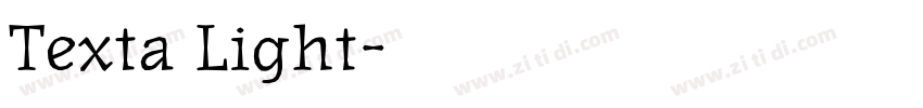 Texta Light字体转换